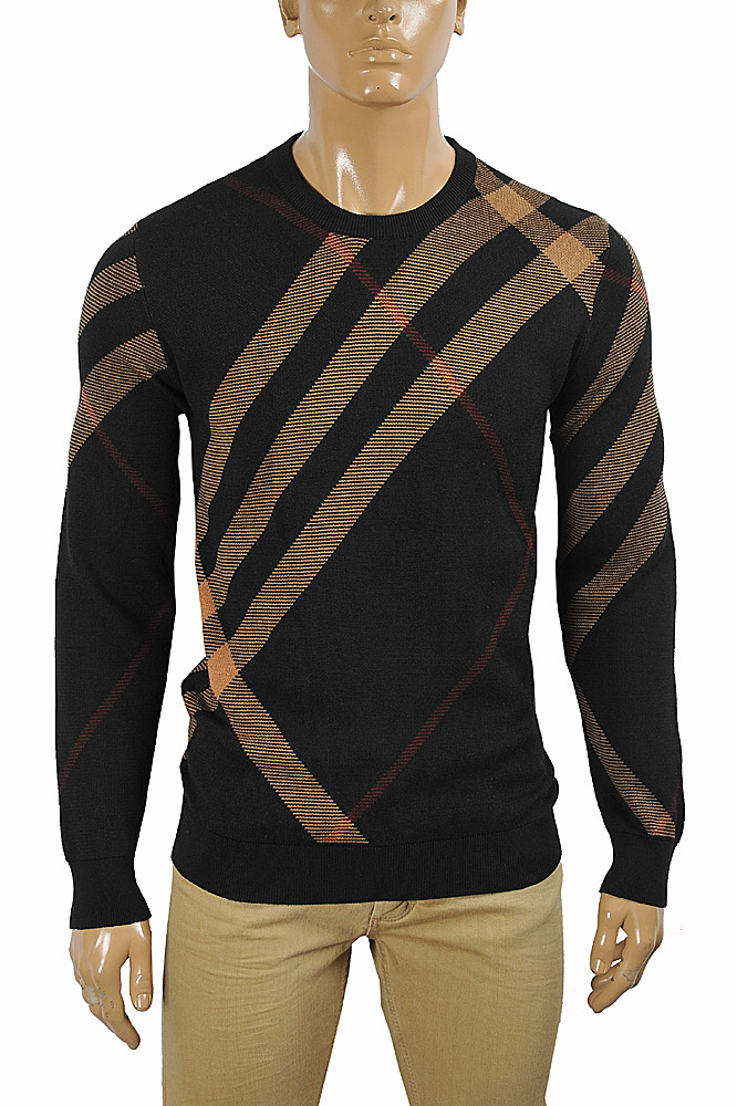 Mens Designer Clothes | BURBERRY Men's Round Neck Knitted Sweater 292