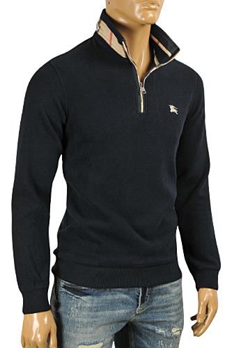 Mens Designer Clothes | BURBERRY Men's Zip Knitted Sweater #44