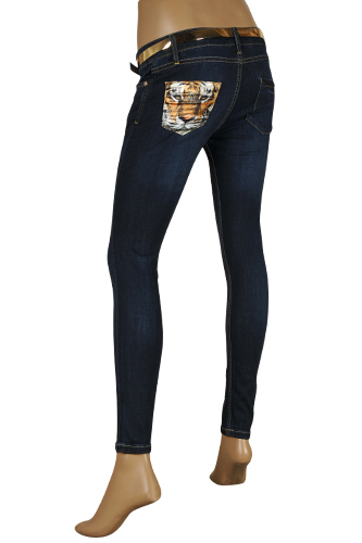 Womens Designer Clothes | ROBERTO CAVALLI Ladies’ Skinny Fit Jeans With Belt #82
