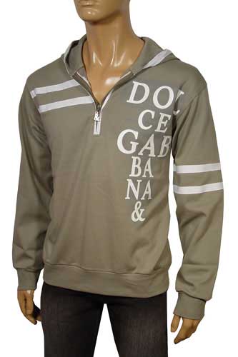 Mens Designer Clothes | DOLCE & GABBANA Men's Hooded Sweatshirt #260