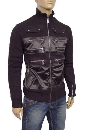 Mens Designer Clothes | DOLCE & GABBANA Mens Zip Jacket with Fur Inside #303