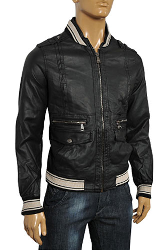 Mens Designer Clothes | DOLCE & GABBANA Men’s Artificial Leather Jacket #375