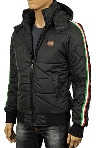 Mens Designer Clothes | DOLCE & GABBANA Men’s Hooded Warm Jacket #393