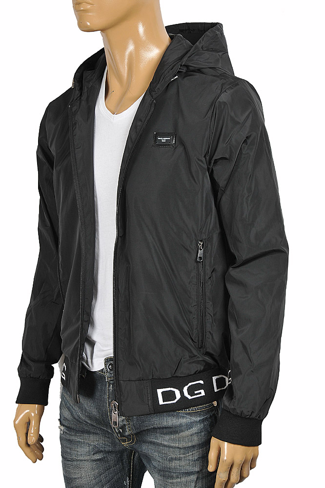 Mens Designer Clothes | DOLCE & GABBANA Men's windbreaker hooded jacket 429