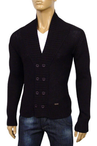 Mens Designer Clothes | DOLCE & GABBANA Mens Knit Button Up Sweater, #183