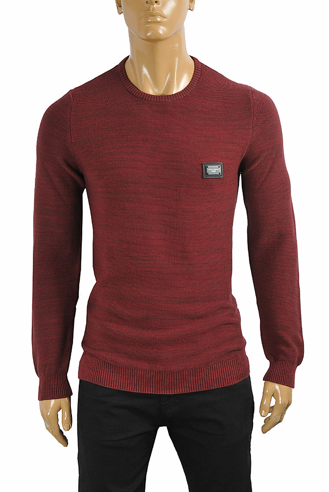 Mens Designer Clothes | DOLCE & GABBANA men's knitted round neck sweater 249