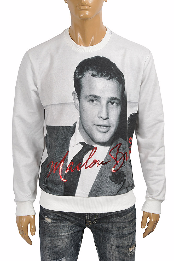 Mens Designer Clothes | DOLCE & GABBANA men's sweatshirt with front print 255