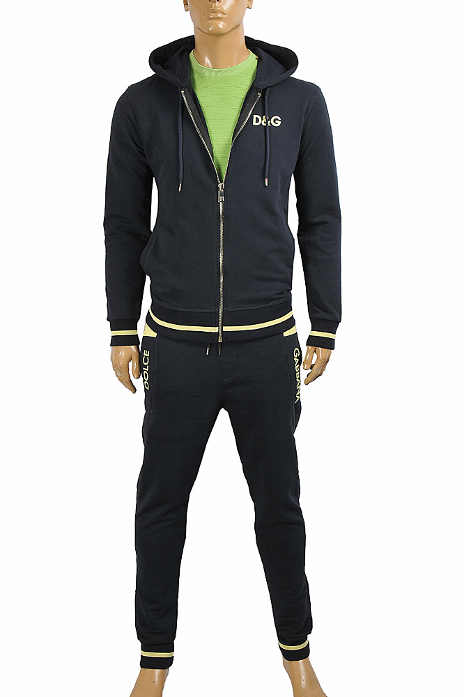Mens Designer Clothes | DOLCE & GABBANA men's jogging suit, zip jacket and pants 431