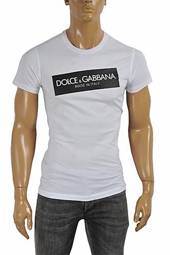 Mens Designer Clothes | DOLCE & GABBANA Men's Printed T-Shirt #245