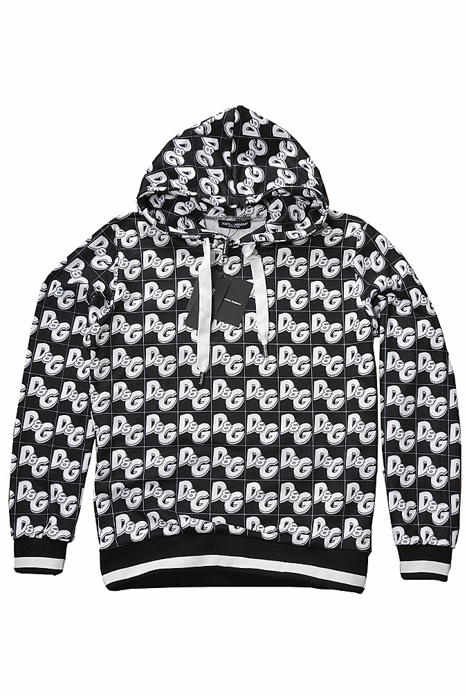 Mens Designer Clothes | DOLCE & GABBANA men's cotton hoodie with print ...