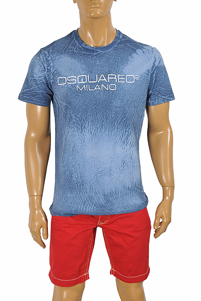 Mens Designer Clothes | DSQUARED Men’s T-Shirt with front print 13