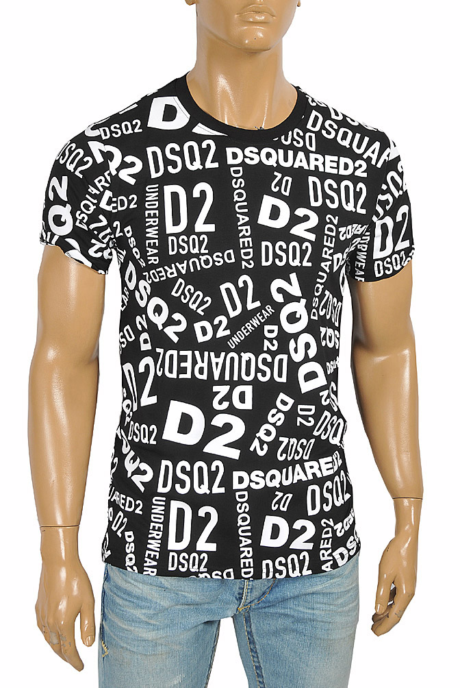 Mens Designer Clothes | DSQUARED2 Men’s logo sticker print t-shirt 15