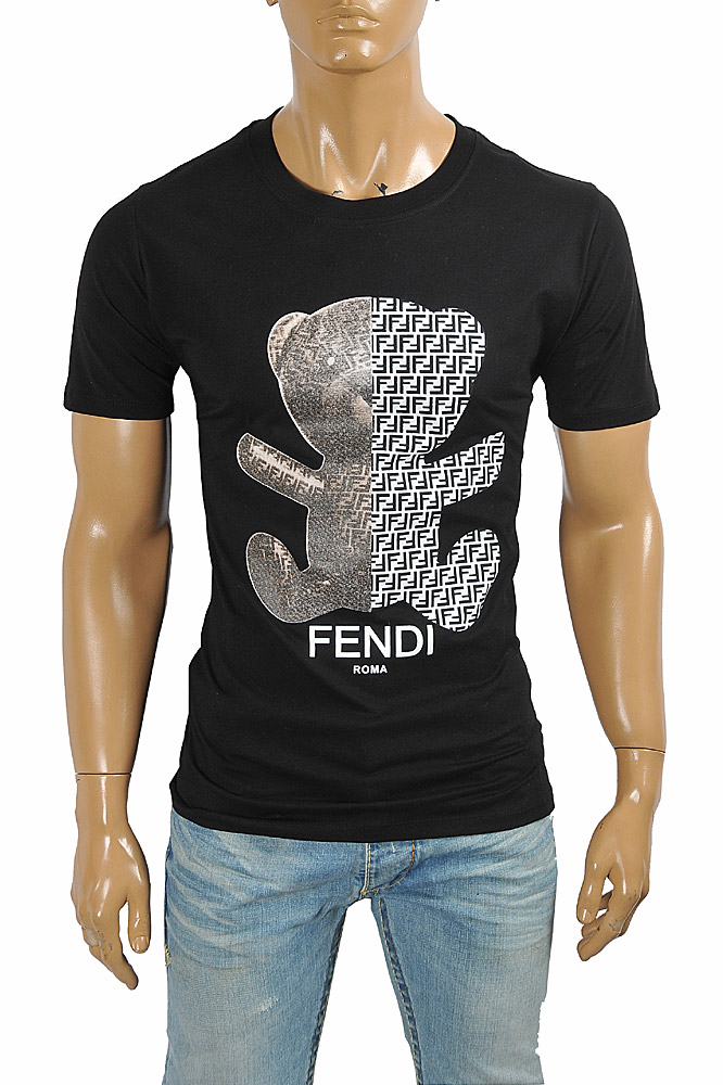 Mens Designer Clothes | FENDI Teddy Bear print t-shirt 56