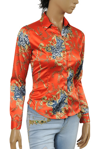 Womens Designer Clothes | GUCCI Ladies‘Button Up Dress Shirt #297