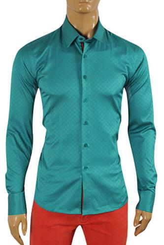 Mens Designer Clothes | GUCCI Men's Button Up Dress Shirt #302
