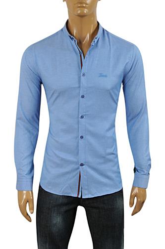 Mens Designer Clothes | GUCCI Men's Button Front Dress Shirt #324