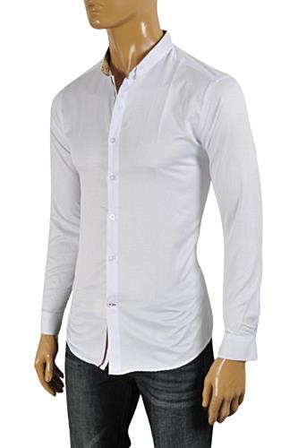 Mens Designer Clothes | GUCCI Men's Button Front Dress Shirt #325