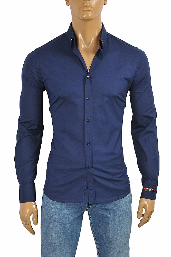 Gucci Blue Dress Shirts for Men