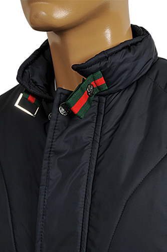 Mens Designer Clothes | GUCCI Men's Winter Warm Jacket In Navy Blue #133