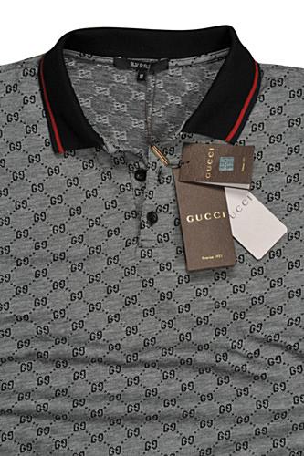 Mens Designer Clothes | GUCCI Men's Long Sleeve Polo Shirt #308