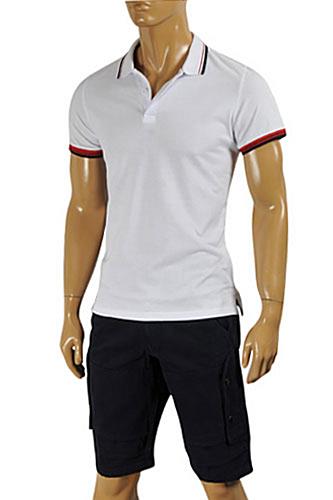 Mens Designer Clothes | GUCCI Men’s Cotton Polo Shirt In Gray #323