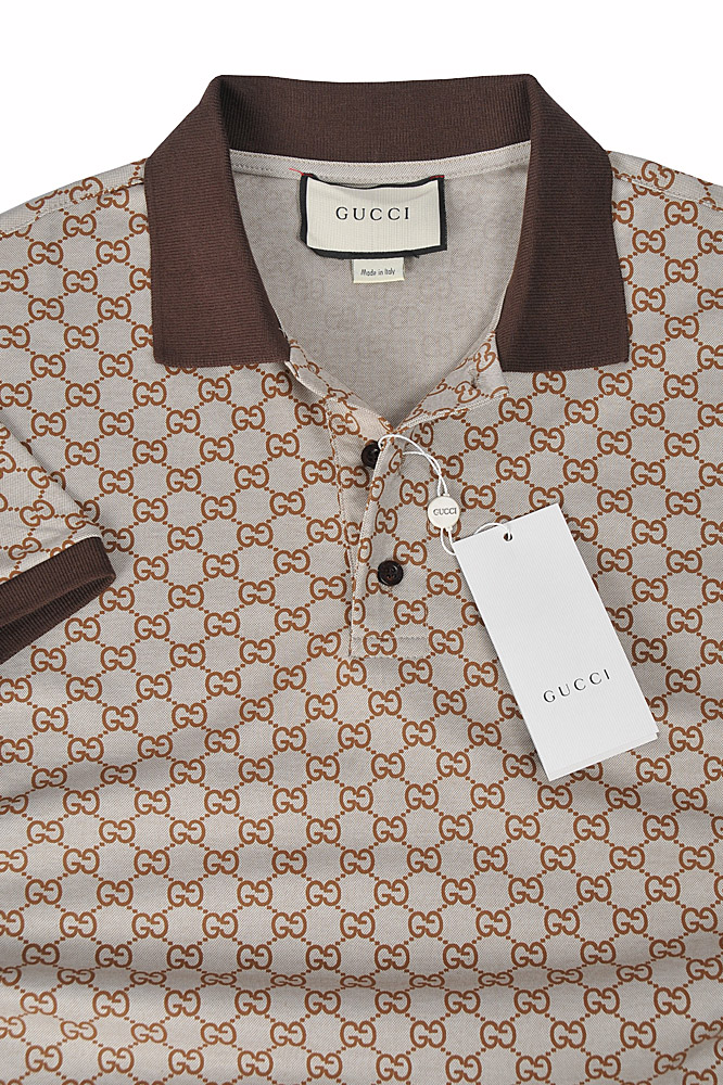 Mens Designer Clothes | GUCCI men’s cotton polo with signature ...