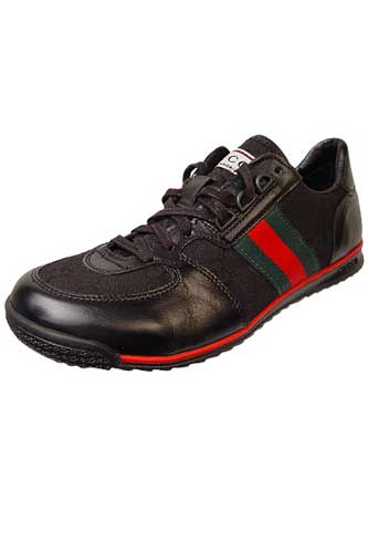 Designer Clothes Shoes | GUCCI Mens Leather Sneakers Shoes #200