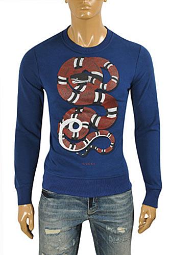 Mens Designer Clothes | GUCCI Men’s Stripe Fitted Knit Sweater #101