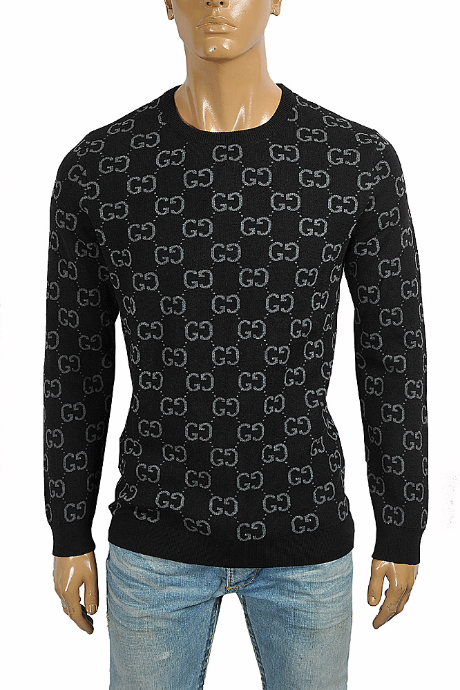 Mens Designer Clothes | GUCCI men GG knitted sweater 122