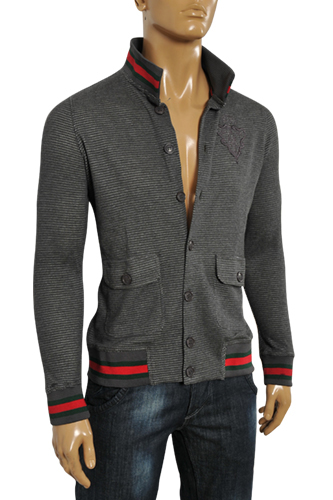 Mens Designer Clothes | GUCCI Men's Button Up Sweater #67