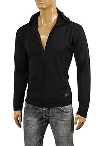 Mens Designer Clothes | GUCCI Men’s Knit Hooded Sweater #83