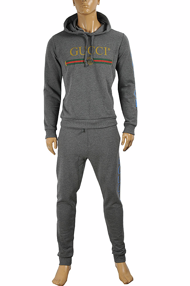 Mens Designer Clothes | GUCCI men’s zip up jogging suit, sport hoodie and pants 165