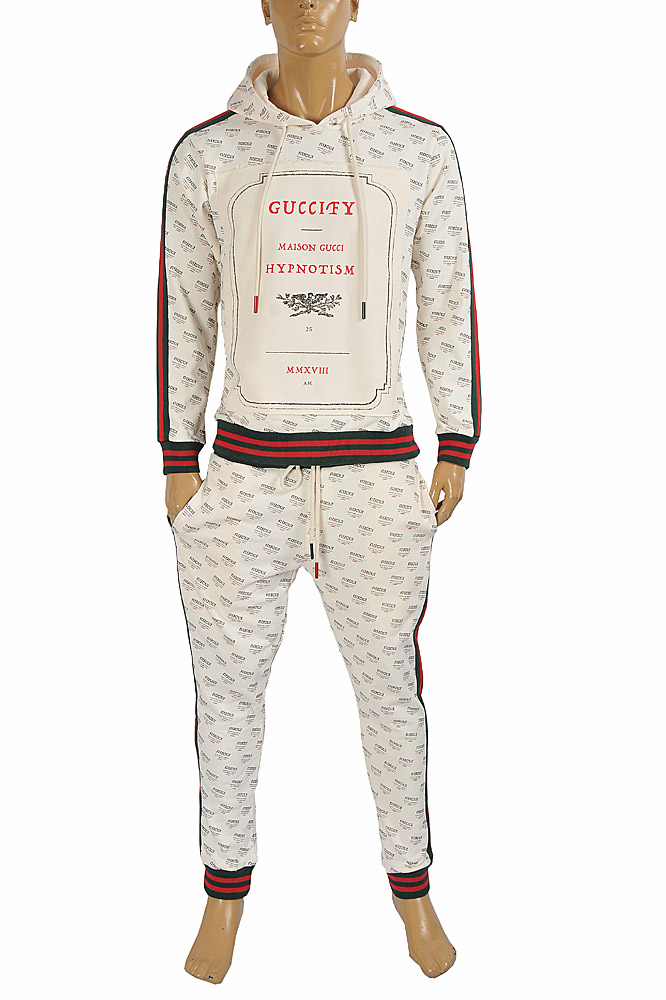 Mens Designer Clothes | GUCCI Men’s jogging suit with hoodie 170