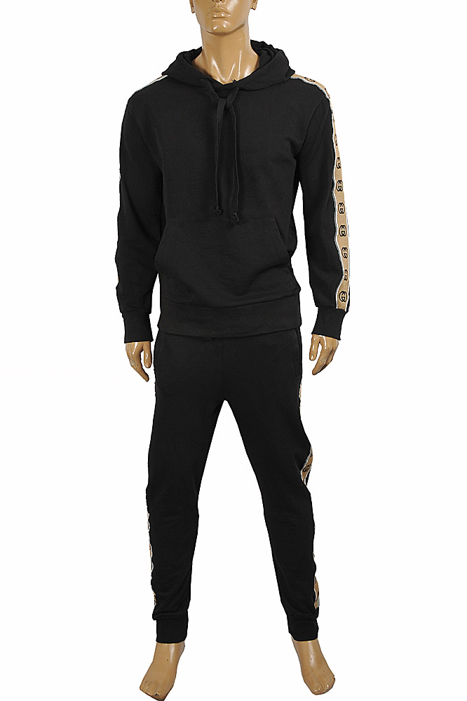 Mens Designer Clothes | GUCCI Men’s jogging suit with GG stripes 186
