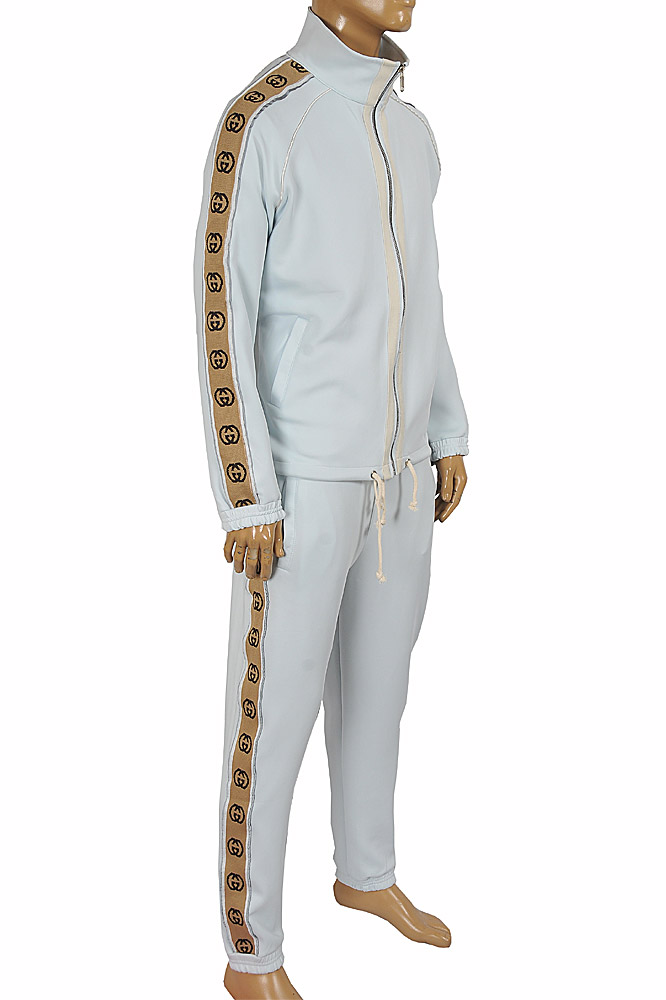 Mens Designer Clothes | GUCCI Men’s jogging suit with GG stripes 187