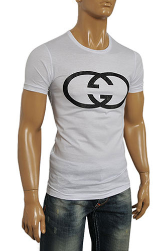 Mens Designer Clothes | GUCCI Men's Fitted Short Sleeve Tee #132