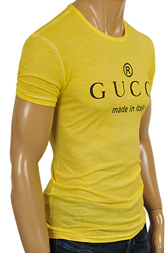 Mens Designer Clothes | GUCCI Men's Crew-neck Short Sleeve Tee #155