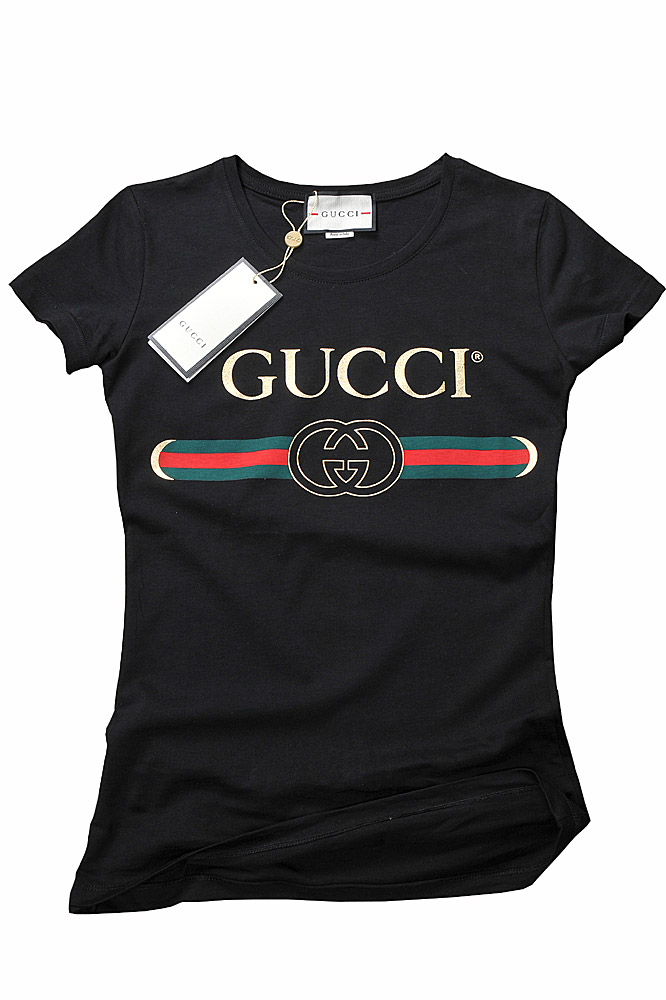 Womens Designer Clothes | GUCCI women’s cotton t-shirt with front logo ...