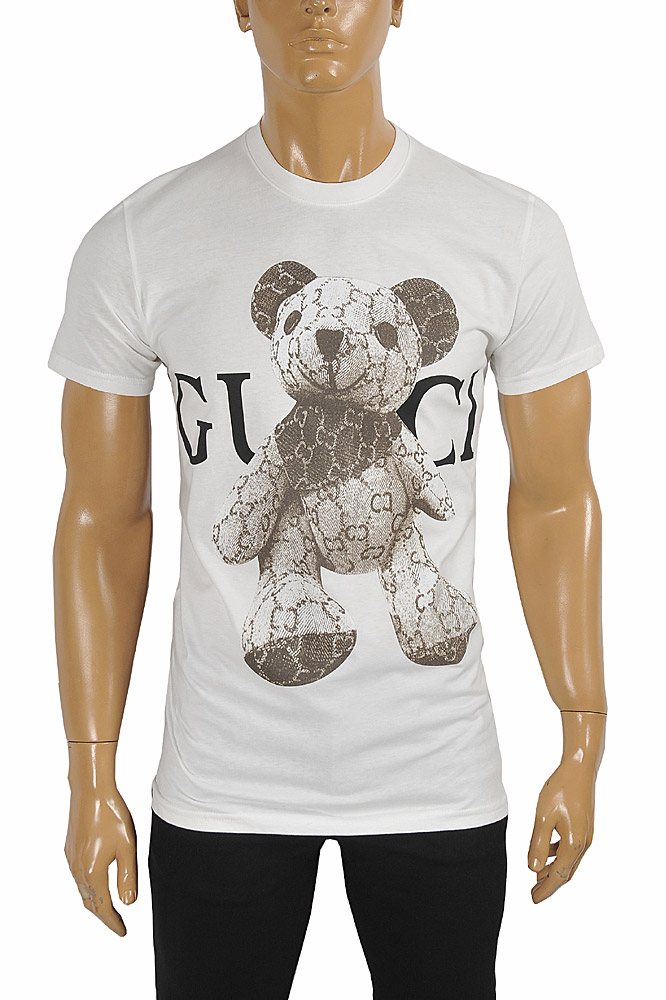 Mens Designer Clothes  GUCCI Teddy Bear T-shirt 284