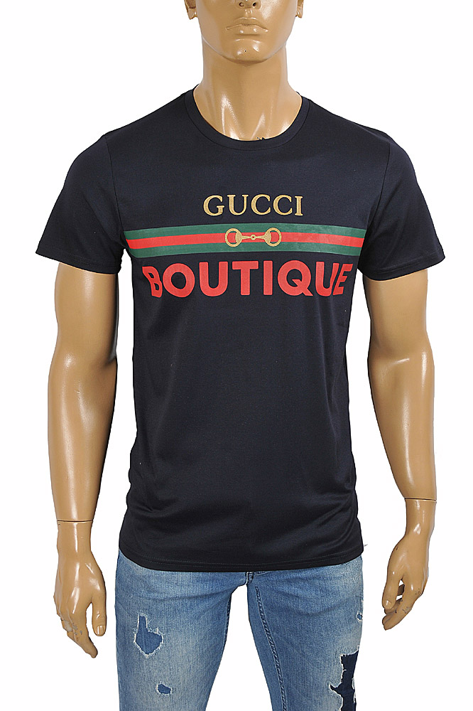 Mens Designer Clothes | GUCCI Men’s Boutique print  T-shirt 298