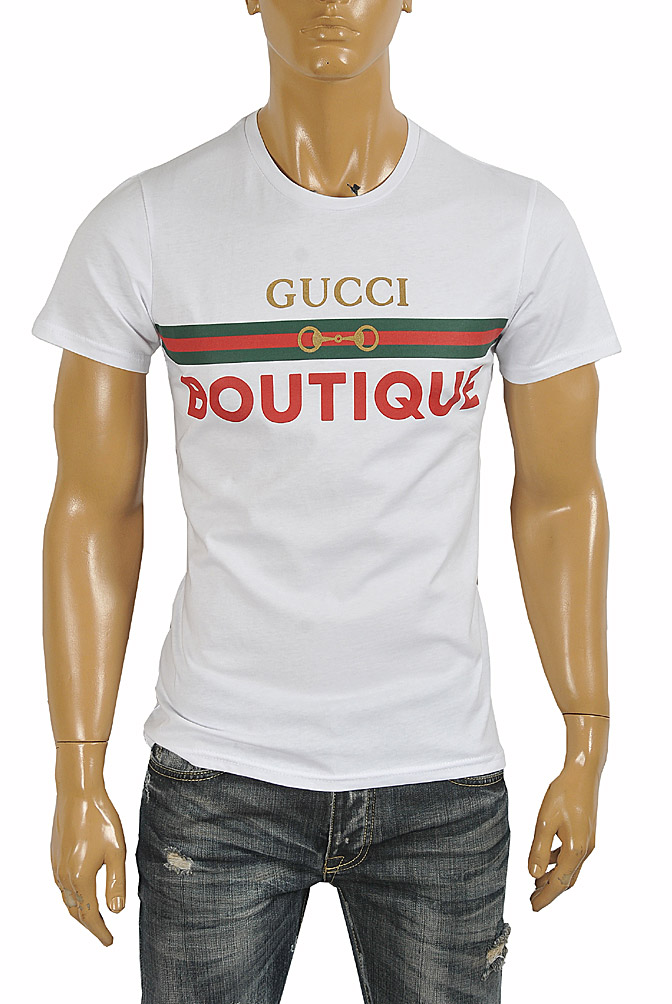 Mens Designer Clothes | GUCCI Men’s Boutique print  T-shirt 299