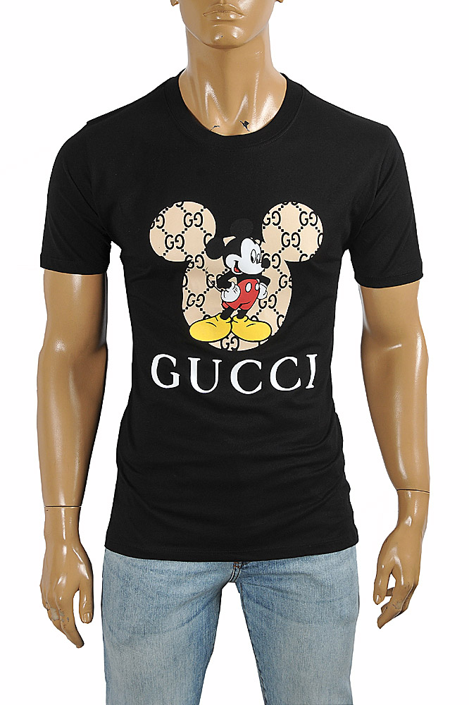 Mens Designer Clothes | GUCCI Men’s T-shirt With Mickey Mouse Print 309