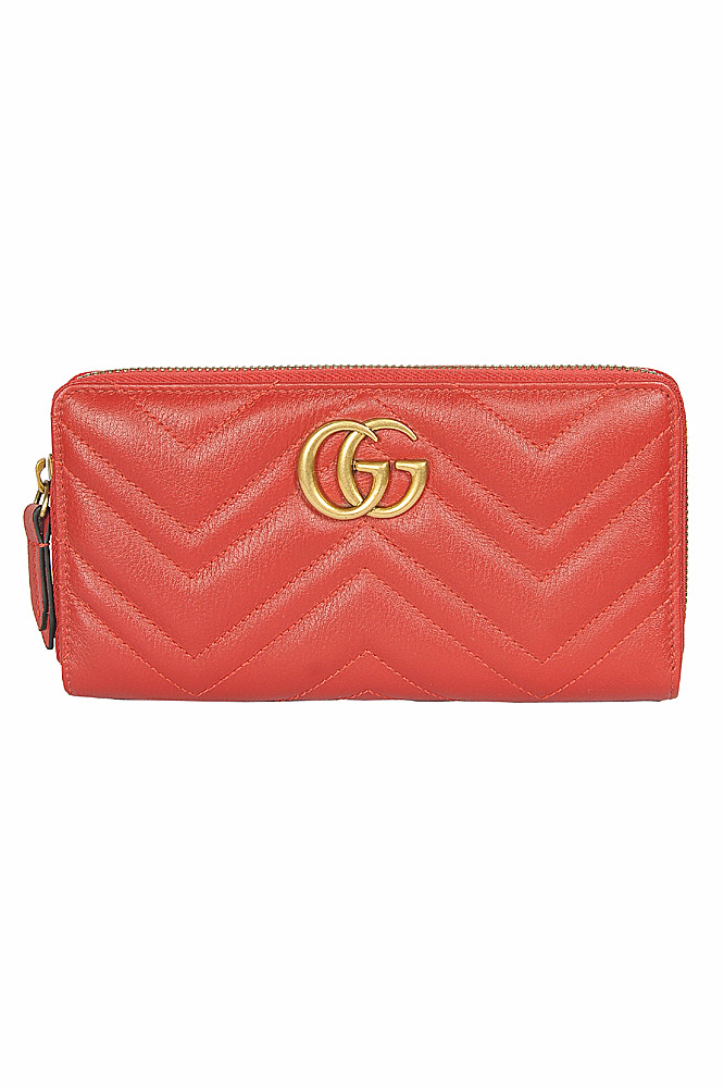 Womens Designer Clothes | GUCCI Broadway Leather Clutch with Double G 54