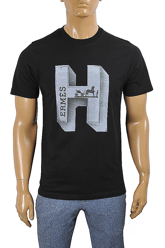 Mens Designer Clothes | HERMES Cotton T-shirt 4