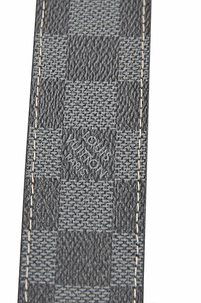 Louis Vuitton Gray Bengale Inventeur Belt Silvery Grey Cloth Metal Cloth  ref.177926 - Joli Closet