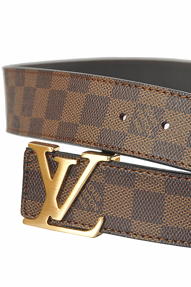 louis vuitton belt brown and gold