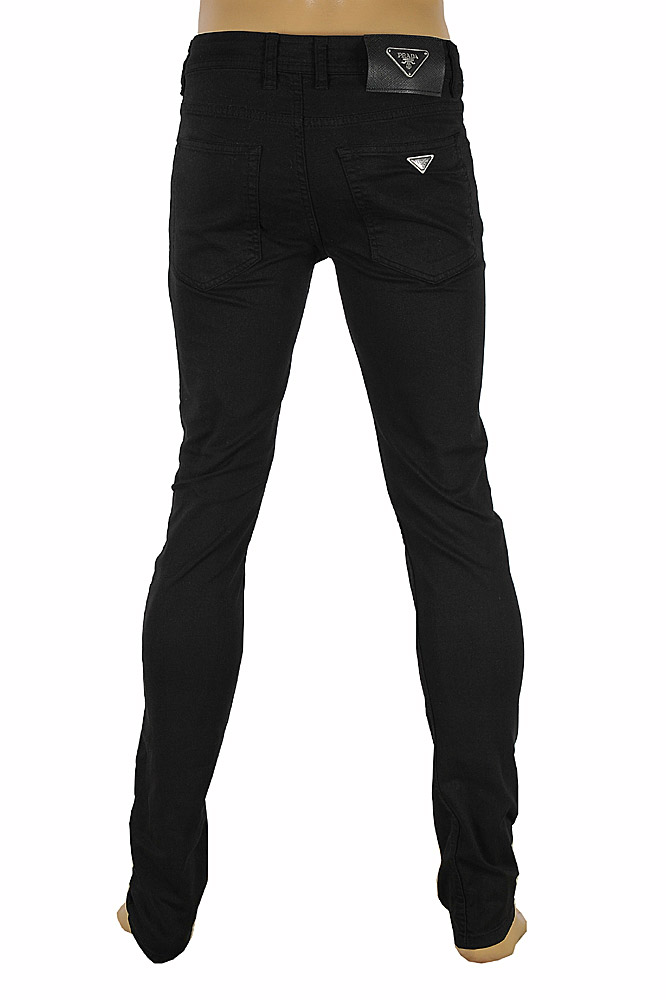 Mens Designer Clothes | PRADA Classic Slim Fit Men’s Jeans in Black 28