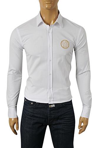 Mens Designer Clothes | VERSACE Men's Button Up Dress Shirt #158