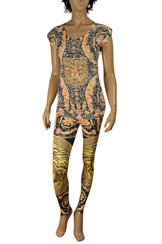 Womens Designer Clothes | VERSACE Ladies’ Leggings/T-shirt Suit Set #21