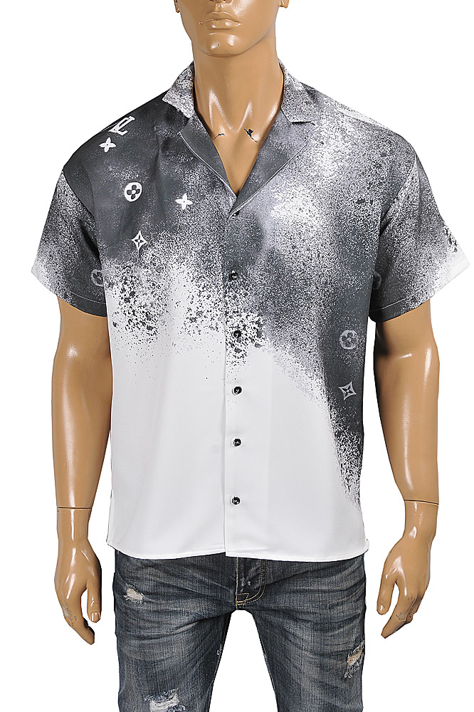 Mens Designer Clothes | LOUIS VUITTON men’s monogram short sleeve shirt 37